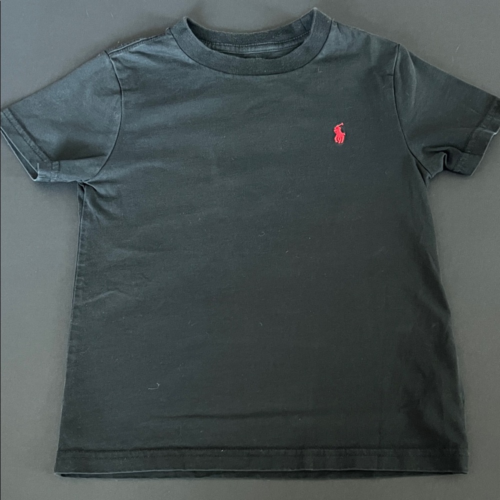 Polo by Ralph Lauren Boys Tee in Black with Red Logo